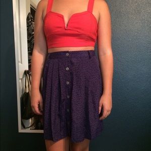 XHILARATION key pattern long skirt