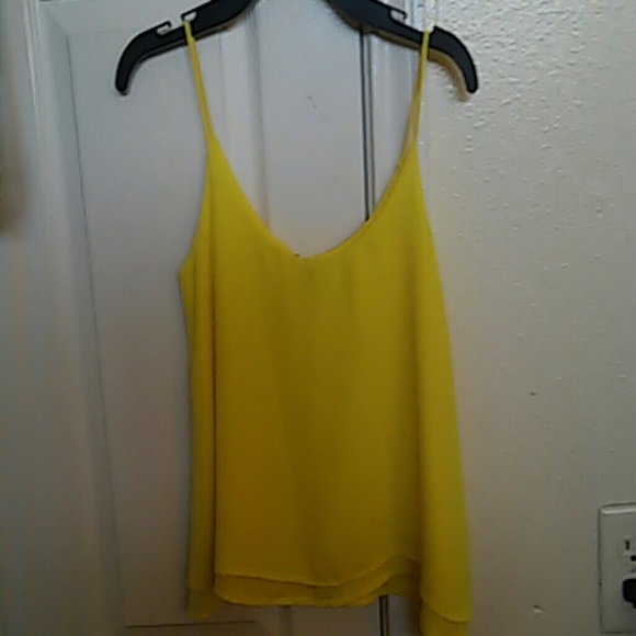 Yellow crop top