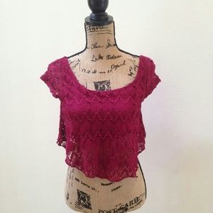 Tilly's lace crop top