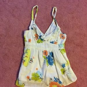 Flowy flower tank top