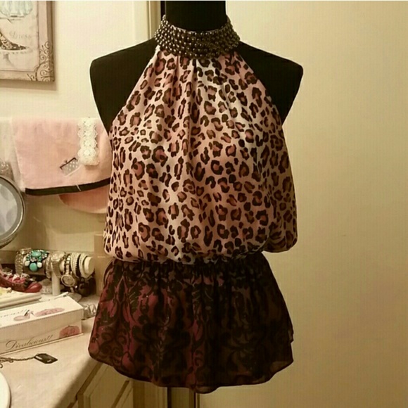 BEBE Peplum Top