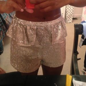 Gold Sequin Shorts