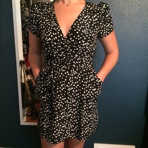 Forever 21 polka dot wrap dress