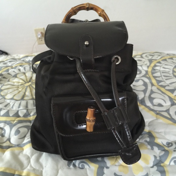 Gucci Bamboo Backpack Purse
