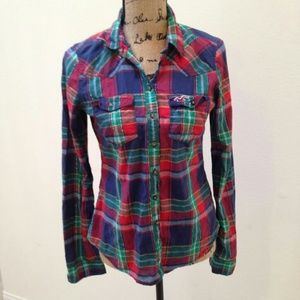 Hollister plaid flannel