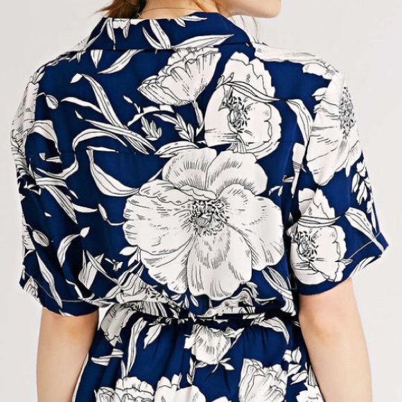 Floral Print Romper - Picture 3 of 4