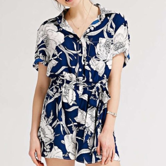 Floral Print Romper - Picture 4 of 4