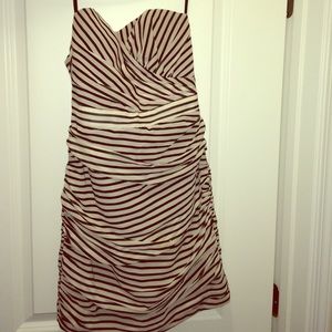 Sweet heart neckline navy h&m dress