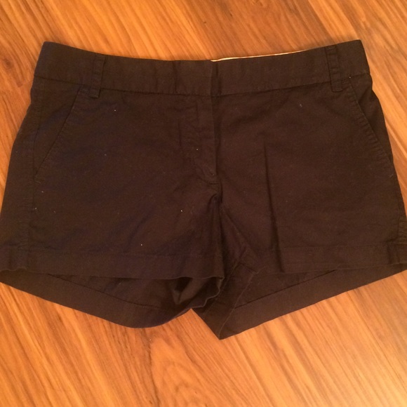 J crew black 6 " shorts