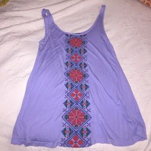 Gently worn violet tank