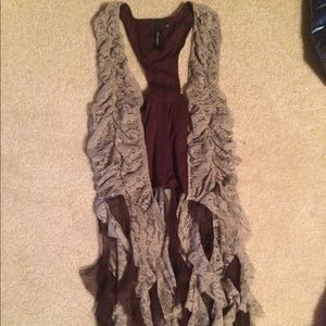 Fringe Lace Vest
