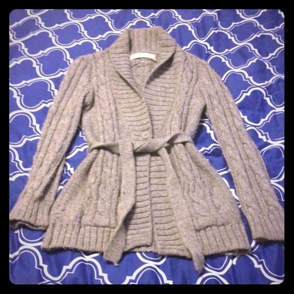 light grey Zara long cardigan