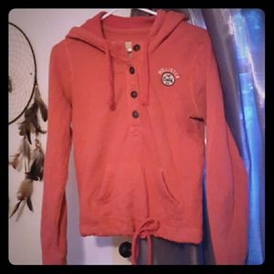 Hollister button hoodie