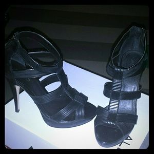 Sexy Leather Aldo Gladiator Heels Size 8