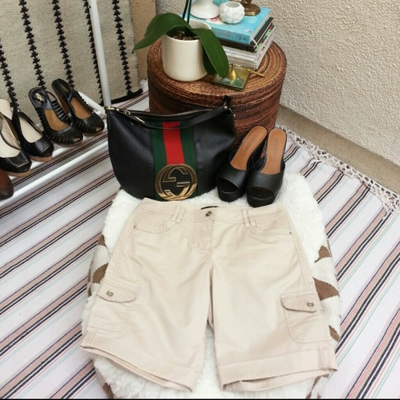 White House Black Market Khaki Shorts