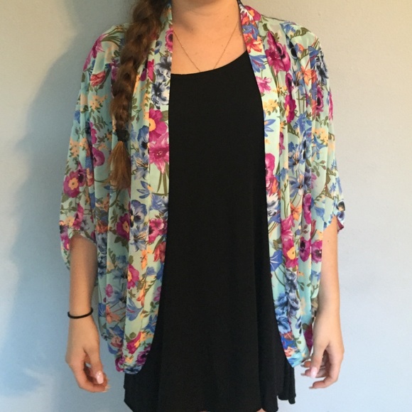 Alya Jackets & Blazers - Floral print kimono