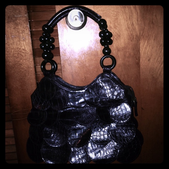 Dark purple purse