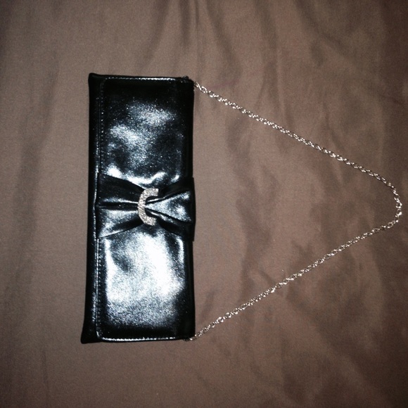 Black evening clutch