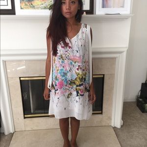 More Pics - Chiffon Top with Floral Pattern