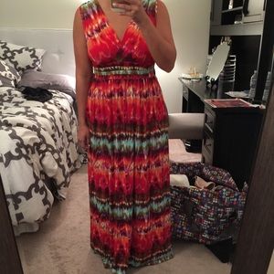 AGB tie dye dress. Super comfy and flattering!