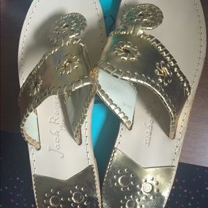 Jack Rogers gold *SOLD*