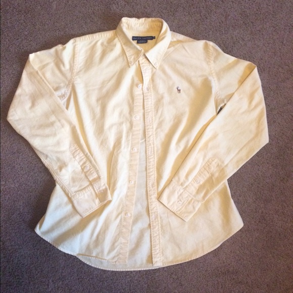 Yellow Slim Fit Polo Ralph Lauren