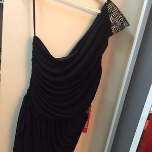Black One Shoulder Dress