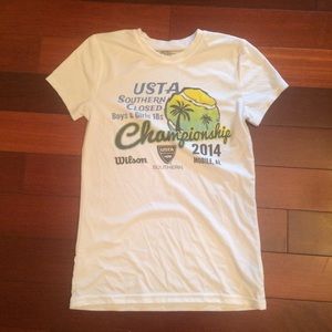 Drifit tennis tshirt white