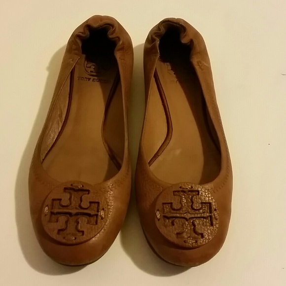 Tan Tory Burch flats