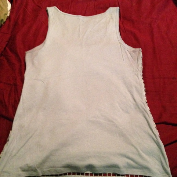 Express Metallic Crochet Tank - Picture 3 of 4