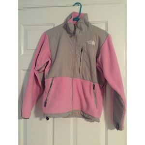Pink north face jacket