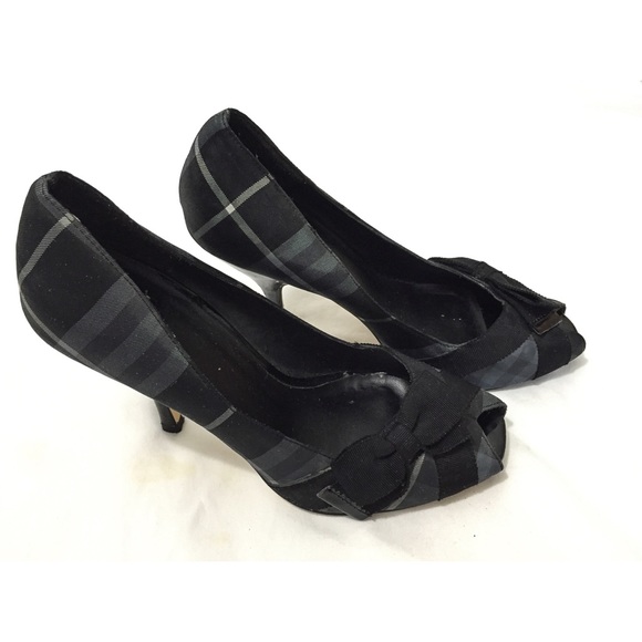 ❌SOLD❌Joey O Plaid Grey Heels