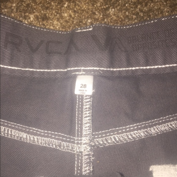 High waisted dark grey/ faded black shorts. - Picture 3 of 3