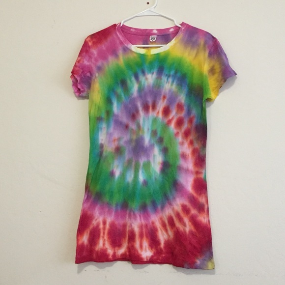 Tie dye t shirt dress
