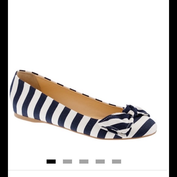 J. Crew Stripe Ballet Flat