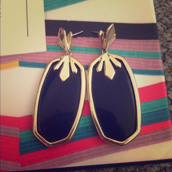 Black and Gold Kendra Scott Earrings *SOLD*