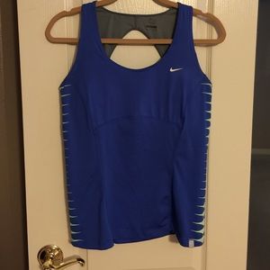 Blue Nike tank top