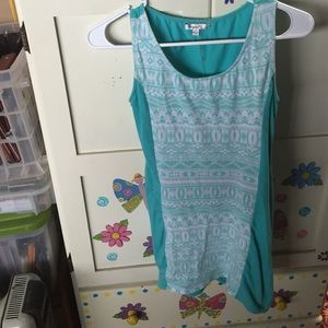 Turquoise Aztec Papaya Dress (SMALL)