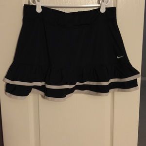 Black Nike tennis skort
