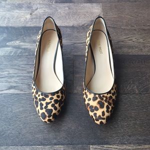 Cheetah print wedges