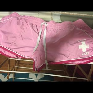 Vs pink life guard shorts