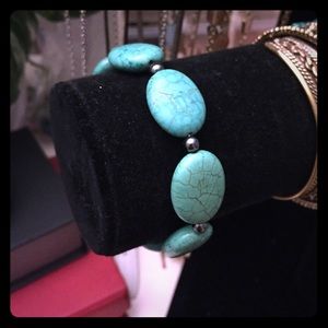 Blue turquoise bracelet