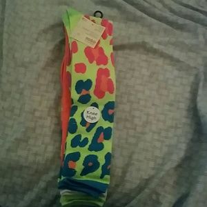 NWT pack colorful knee high socks
