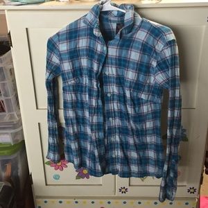 Blue/ purple flannel size Small
