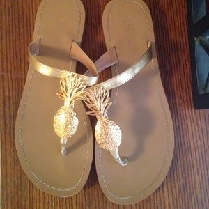 Lilly Pulitzer pineapple sandals