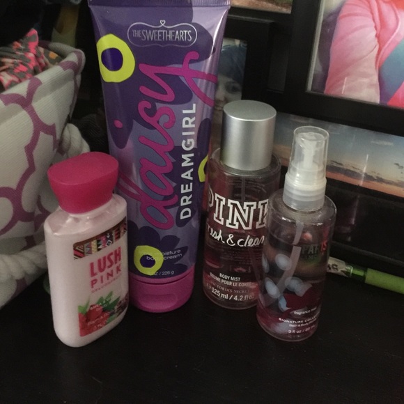 Lotions and body spray:)