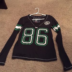 Pink Victoria's Secret Blue and green long sleeve