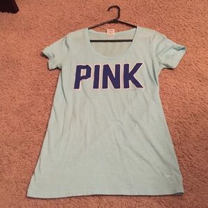 Victoria's Secret Pink- Blue shirt