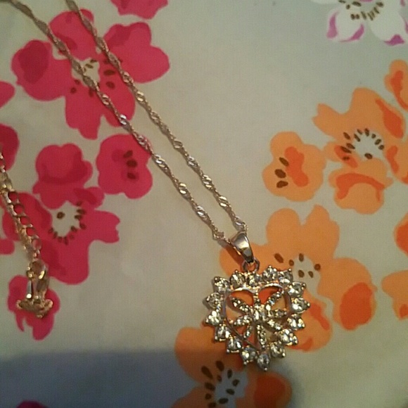Rose gold filled heart necklace