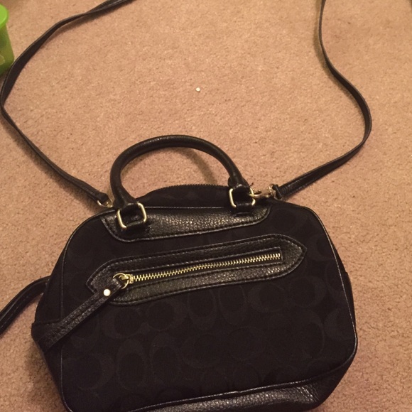 Black coach purse
